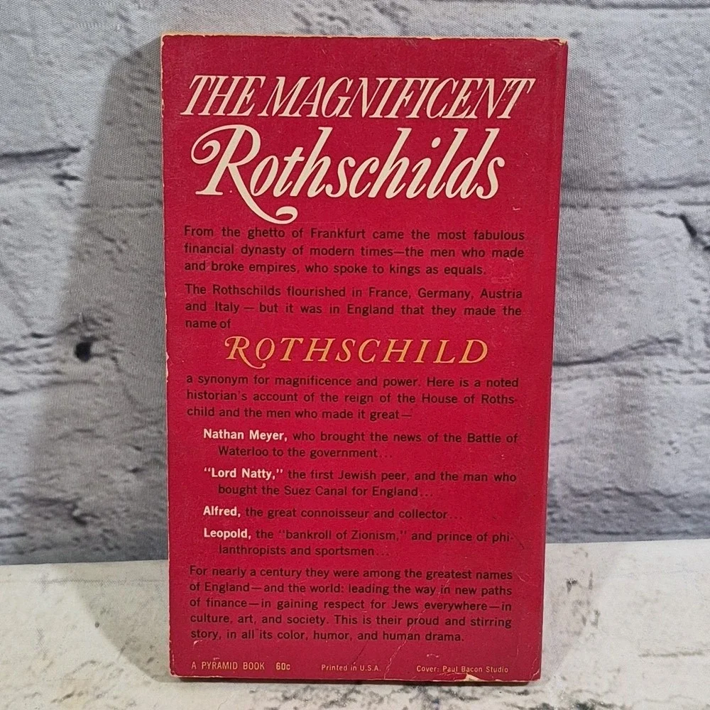 Magnificent Rothschilds by Cecil 1899-1970 Roth 1962 Paperback
